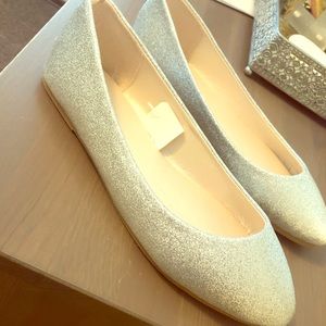 Sparkle Silver Flats